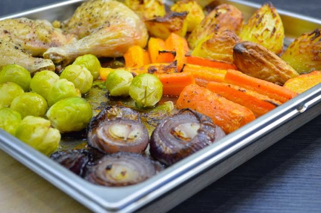 Traybake Chicken Dinner – Steam Combination Oven