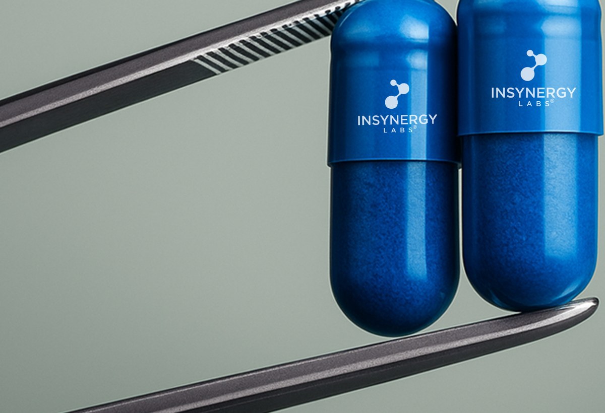 Natural ingredients and supplement blending visual from Insynergy Labs