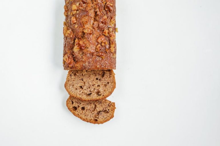 Banana and Walnut Bread with Maple Glaze
