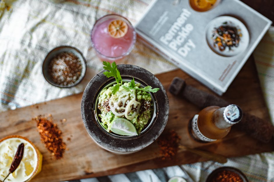 A delicious avocado dish garnished with lime and herbs, perfect for food lovers.