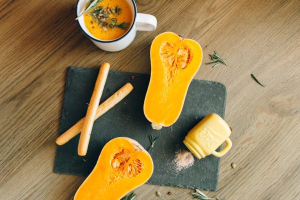 Butternut Squash and Sage Soup with Crispy Croutons