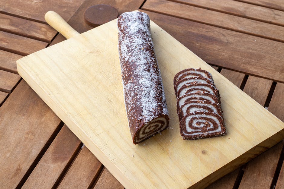 Chocolate Yule Log with Chestnut Cream