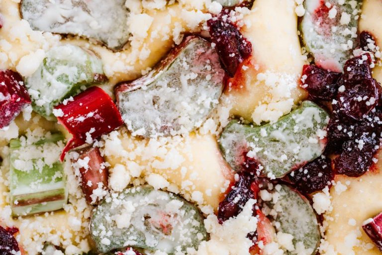 Rhubarb and Custard Tart